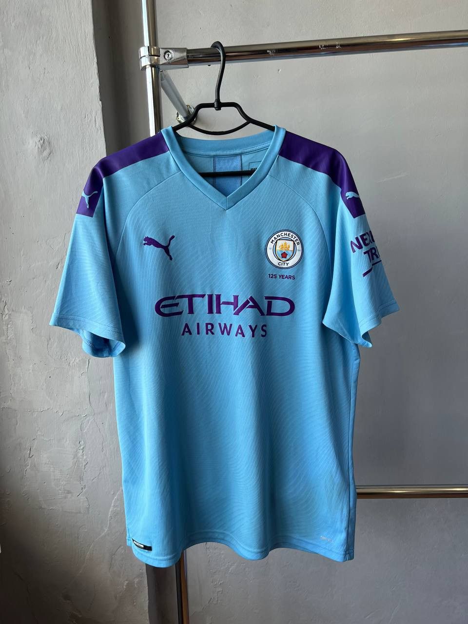 Puma 2019/20 MANCHESTER CITY HOME SOCCER JERSEY FOOTBALL SHIRT XL Size US XL / EU 56 / 4 - 3 Thumbnail