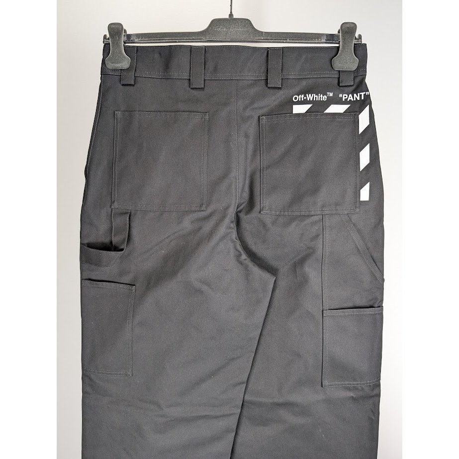 Off-White o1rshd1 Diag Pkt Carpenter Pant in Black/White Size US 30 / EU 46 - 12 Thumbnail