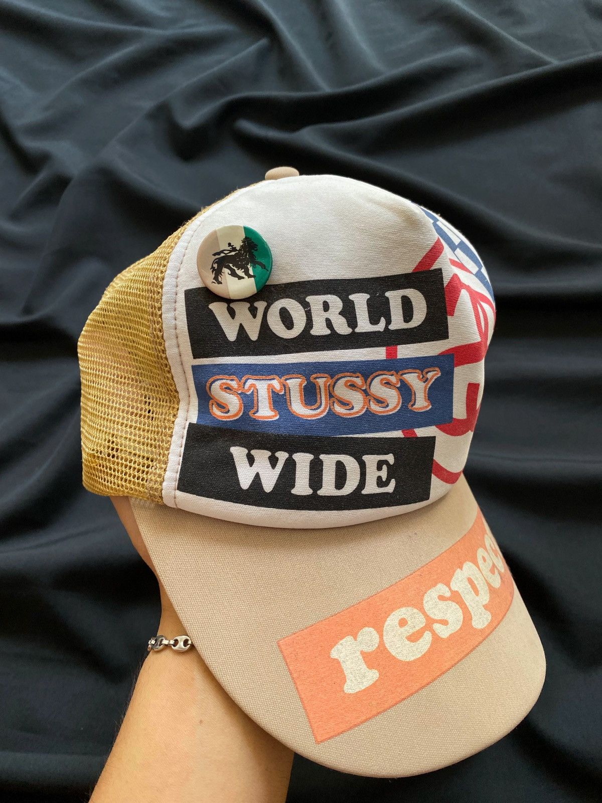 Stussy Vintage Stüssy World Wide Trucker Hat Size ONE SIZE - 2 Thumbnail