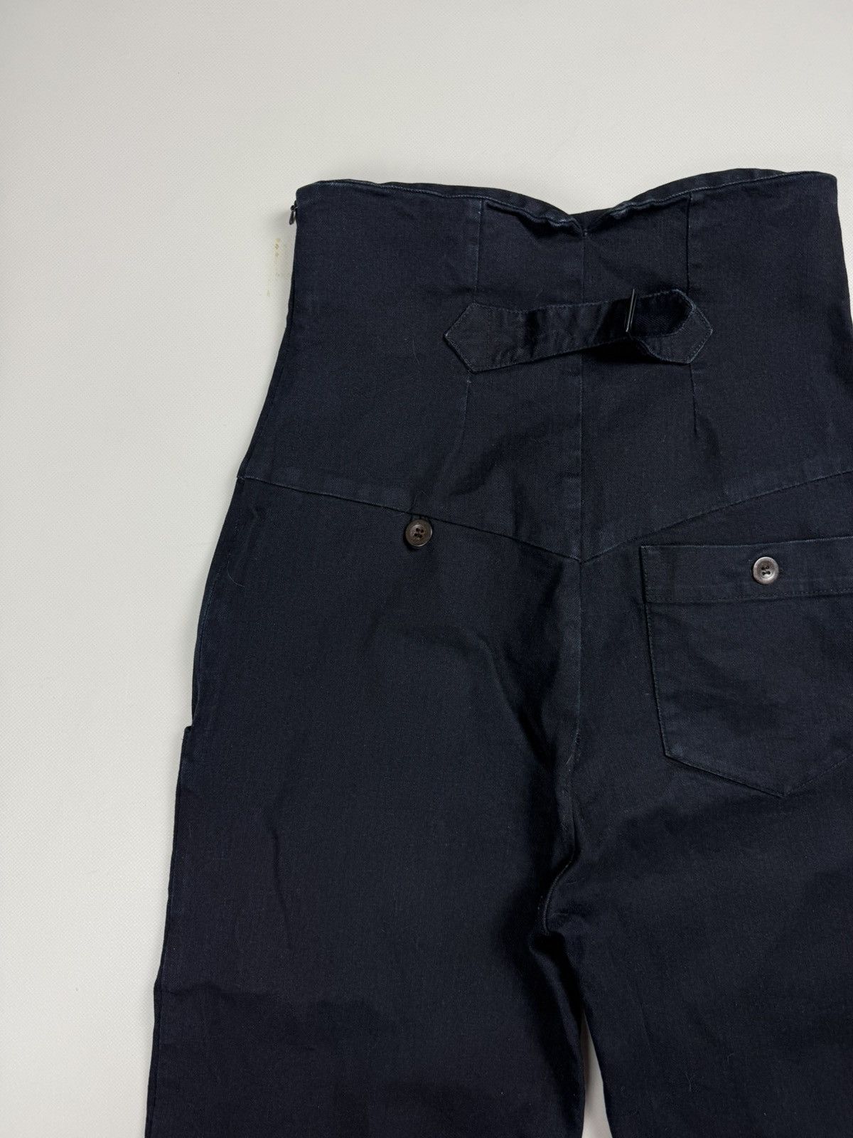 Other Burfitt Avant-Garde High Waist Buckle Back Cropped Jeans Size 30" / US 8 / IT 44 - 23 Thumbnail