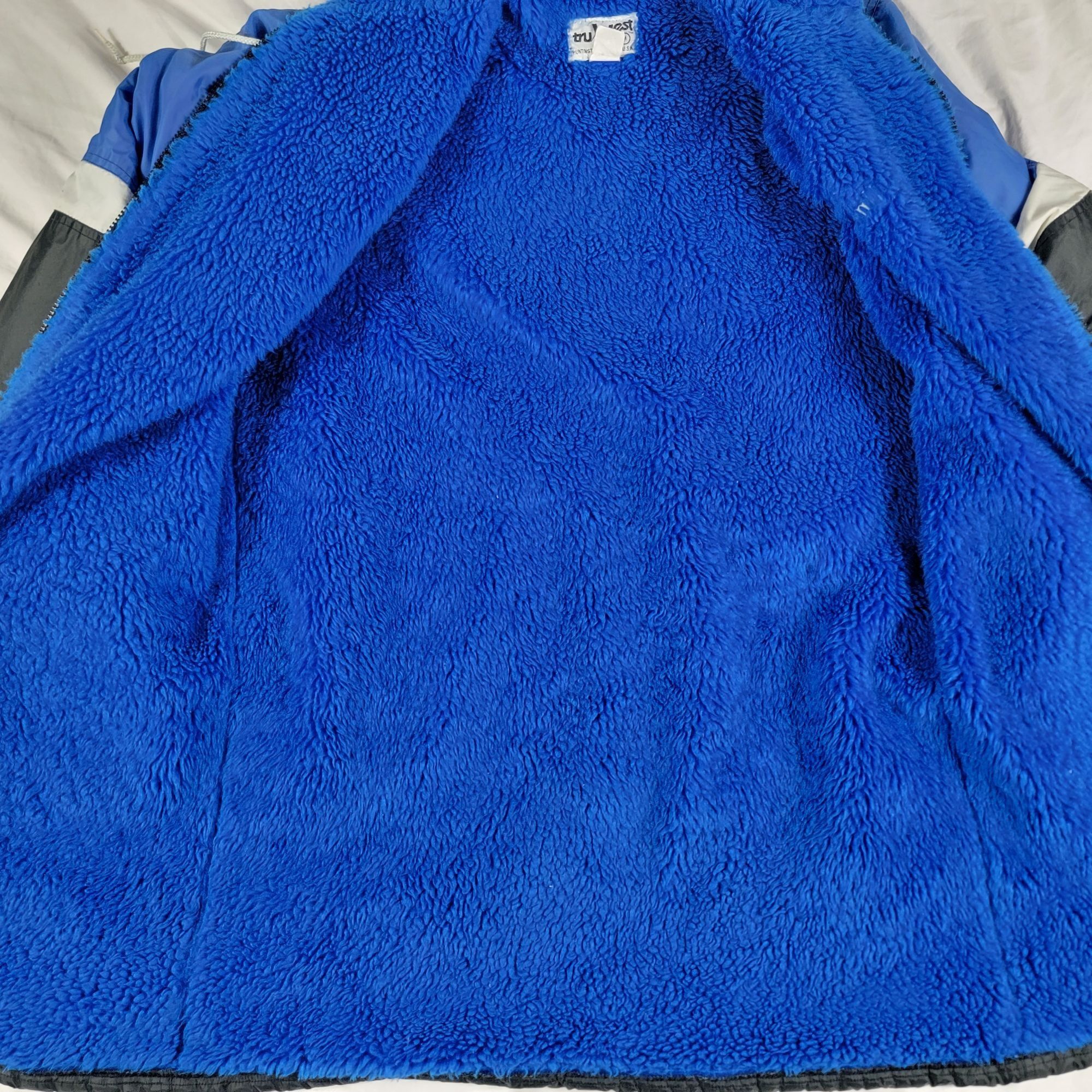 Other × Vintage TruWest Womens Medium Blue Hooded Jacket Coat With Sherpa Fl Size M / US 6-8 / IT 42-44 - 3 Thumbnail