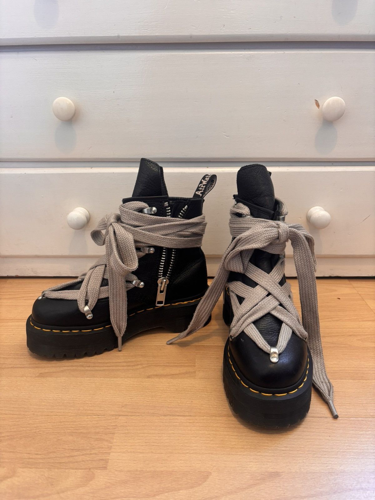 Dr. Martens × Rick Owens Rick Owens x Dr. Martens Boots Size US 4 / IT 34 - 1 Thumbnail
