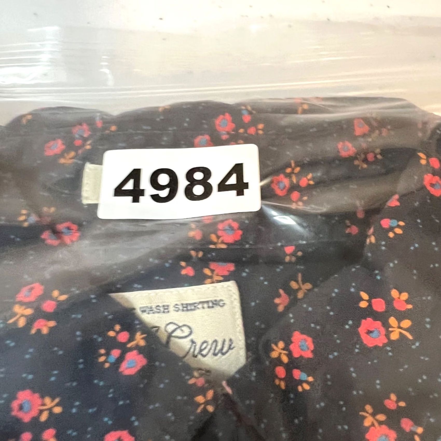 J.Crew J.CREW Mens Large Slim Fit Secret Wash Stretch Floral Button-Down Shirt Size US L / EU 52-54 / 3 - 8 Thumbnail