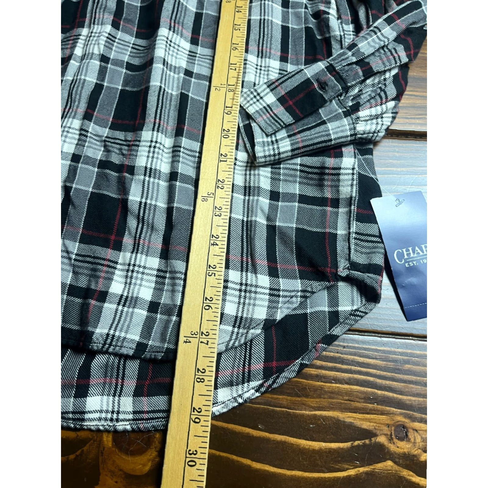Chaps VINTAGE Chaps Shirt Womens S Black White Red Plaid Quarte Button NWT Size S / US 4 / IT 40 - 7 Thumbnail