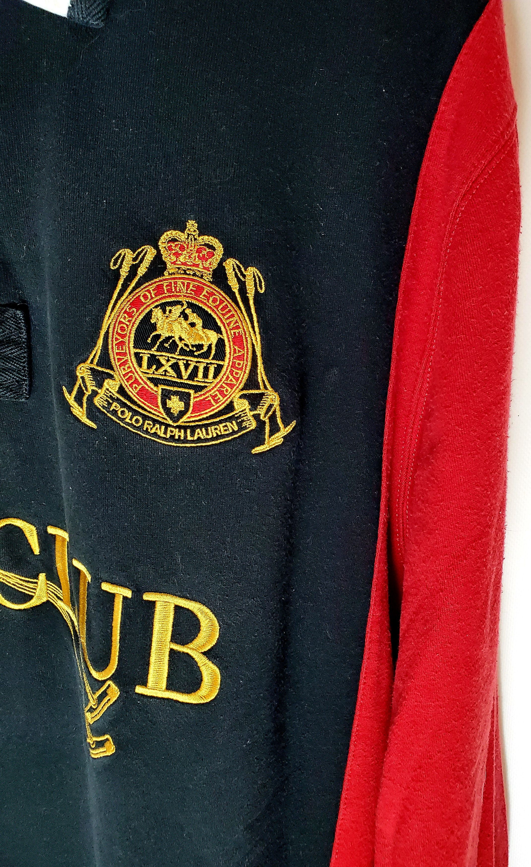 Polo Ralph Lauren × Ralph Lauren × Vintage Polo Ralph Lauren VTG Rugby Big Pony Long Sleeves Rare XXl Size US XXL / EU 58 / 5 - 2 Thumbnail