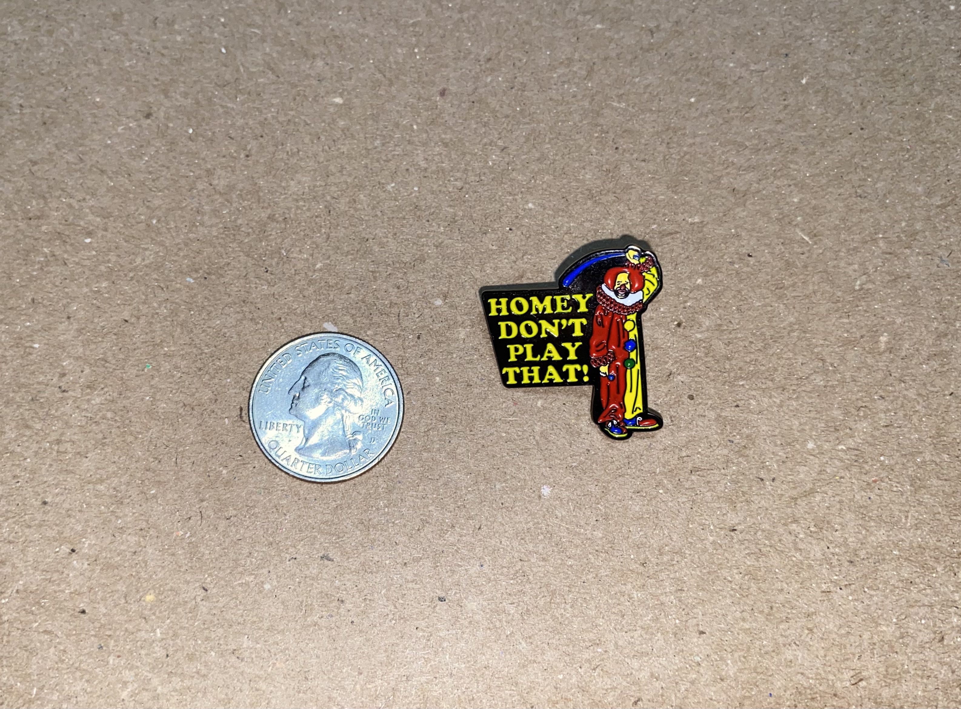Fox Racing Homey Da Clown DON'T PLAY ! enamel Lapel Pin In Living Color Size ONE SIZE - 4 Thumbnail