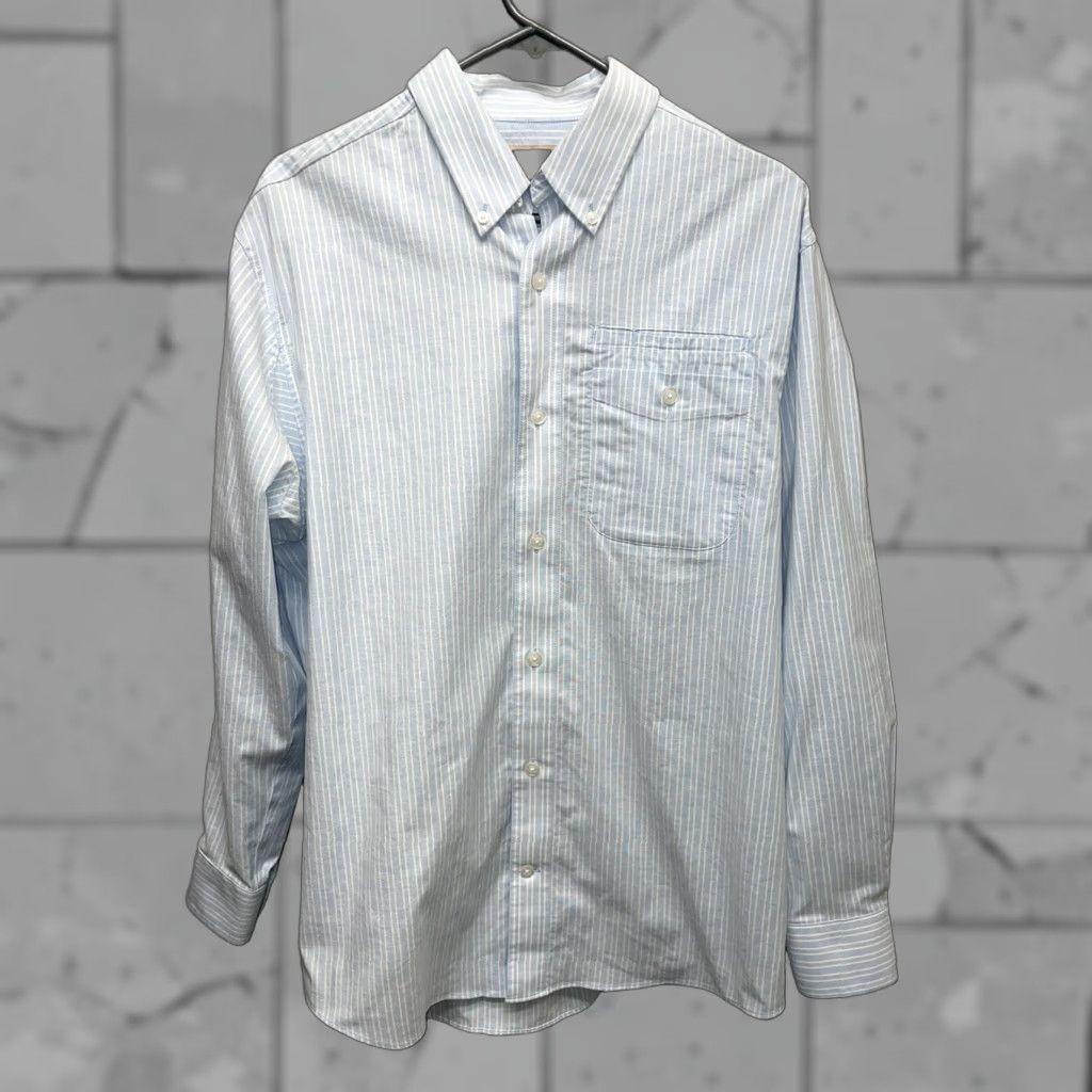 Duluth Trading Company Duluth Trading Women's Shirt M Cotton Blend Blue Striped Button-Up Size M / US 6-8 / IT 42-44 - 1 Thumbnail