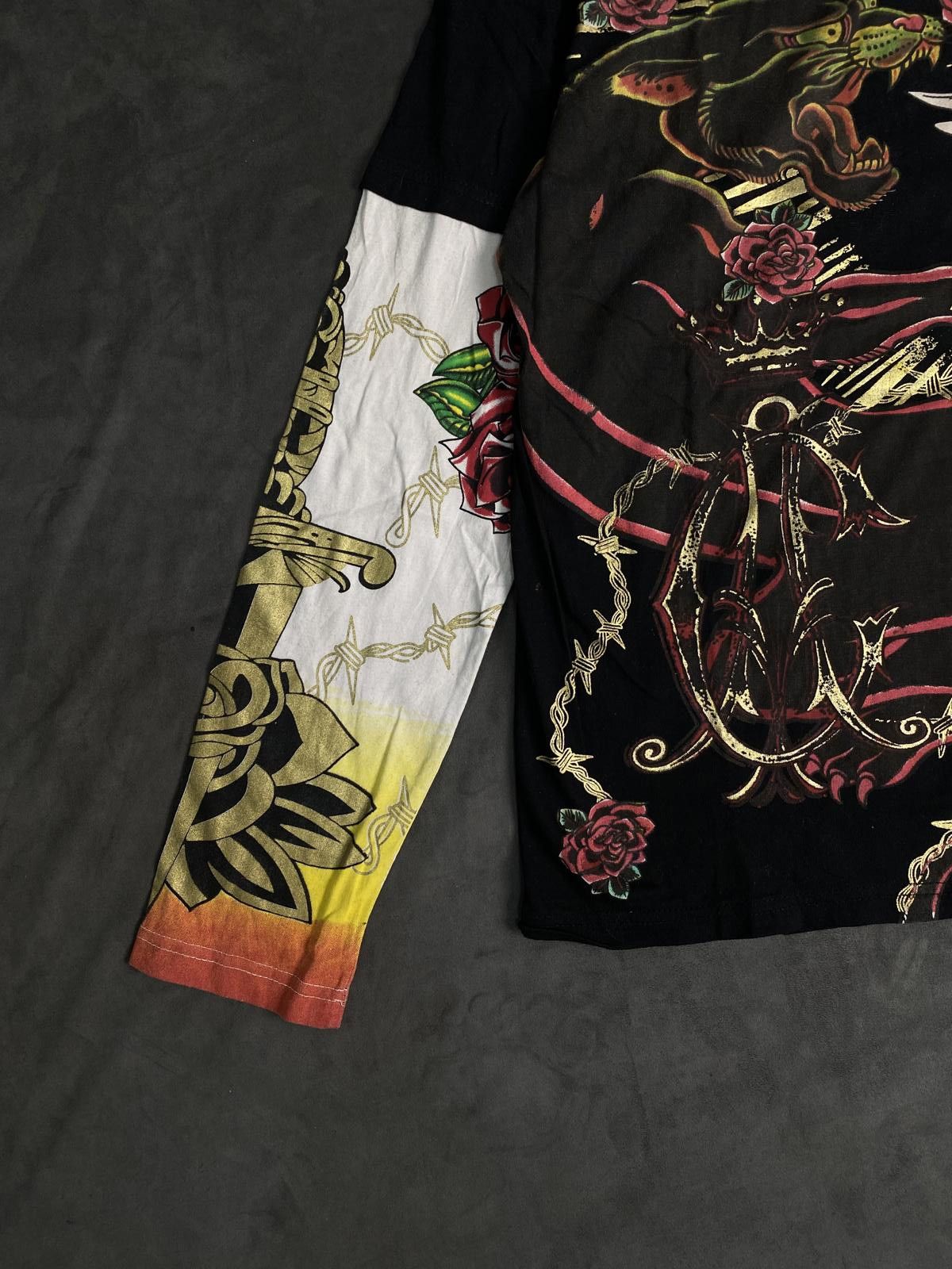 Ed Hardy Christian Audigier Ed Hardy Y2K Vintage Long Sleeve Top XL Size XL / US 12-14 / IT 48-50 - 5 Thumbnail