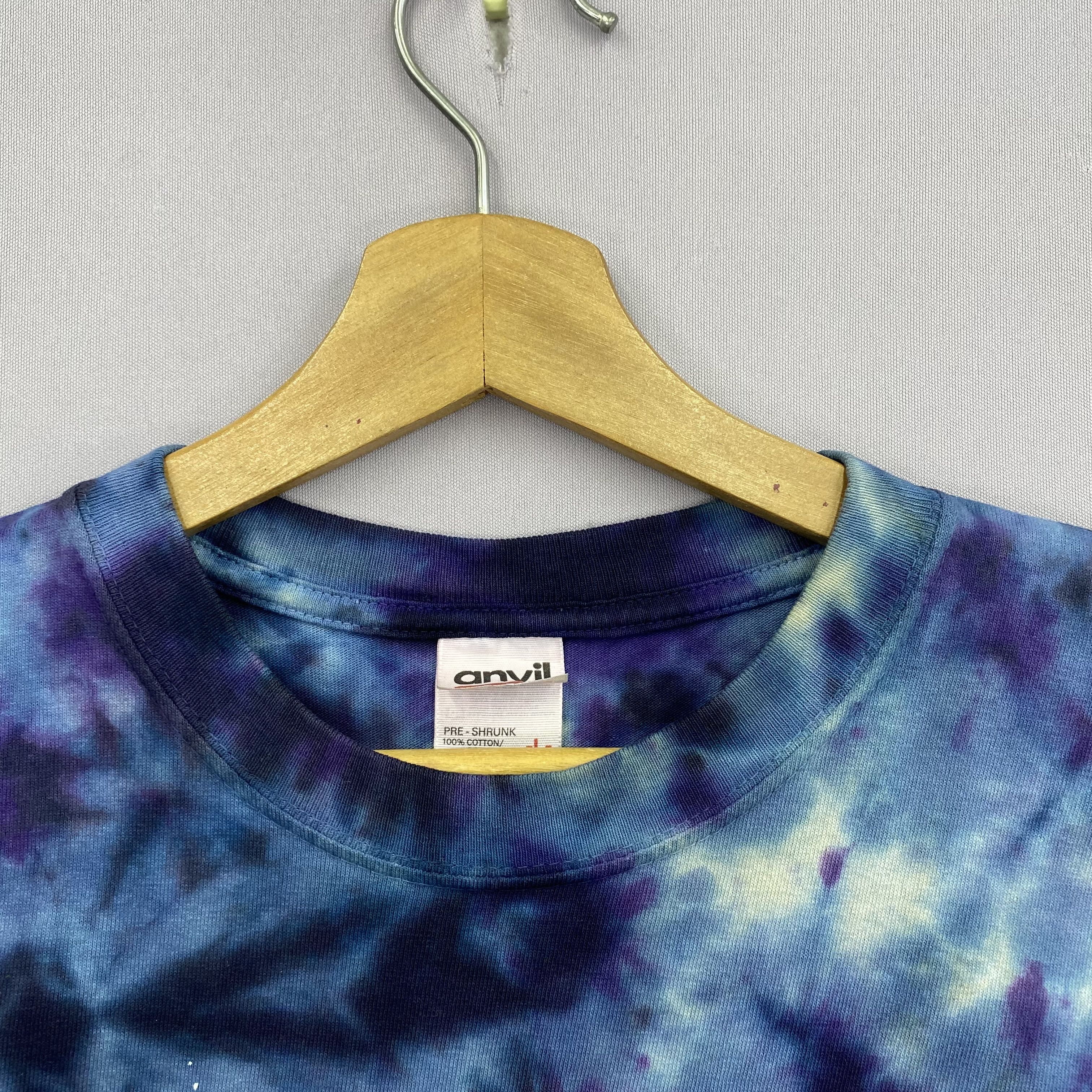 Band Tees × Vintage Vintage 90s Grateful Dead T-Shirt Space Your Face Dye Tee Size US L / EU 52-54 / 3 - 6 Thumbnail