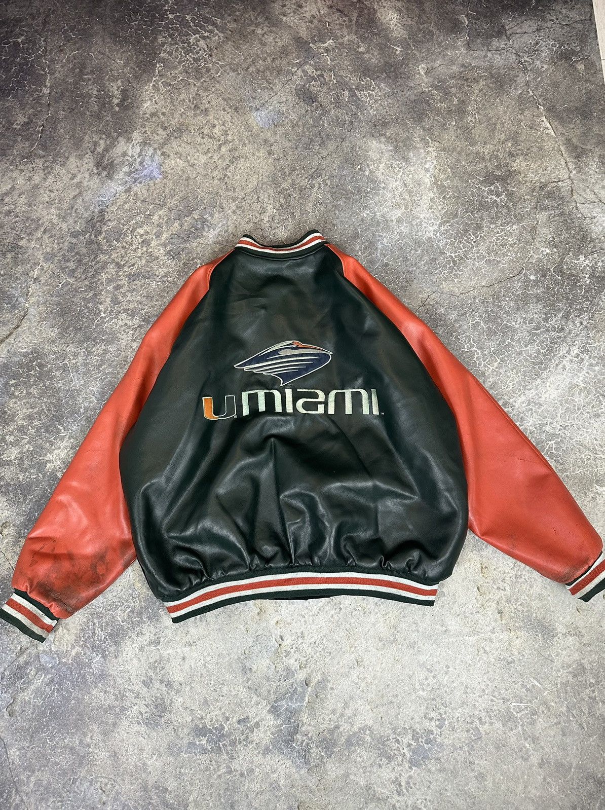 Vintage Vintage Miami U Varsity Jacket Size US XL / EU 56 / 4 - 6 Thumbnail