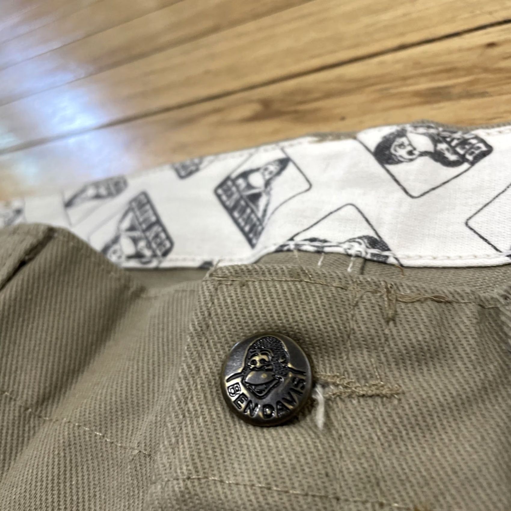 Ben Davis VINTAGE Ben Davis Gorilla Cut Pants Men 44x31 Workwear Pants Khaki Tan Wide-Leg Baggy 90s Chicano Skater Size US 44 / EU 60 - 7 Thumbnail