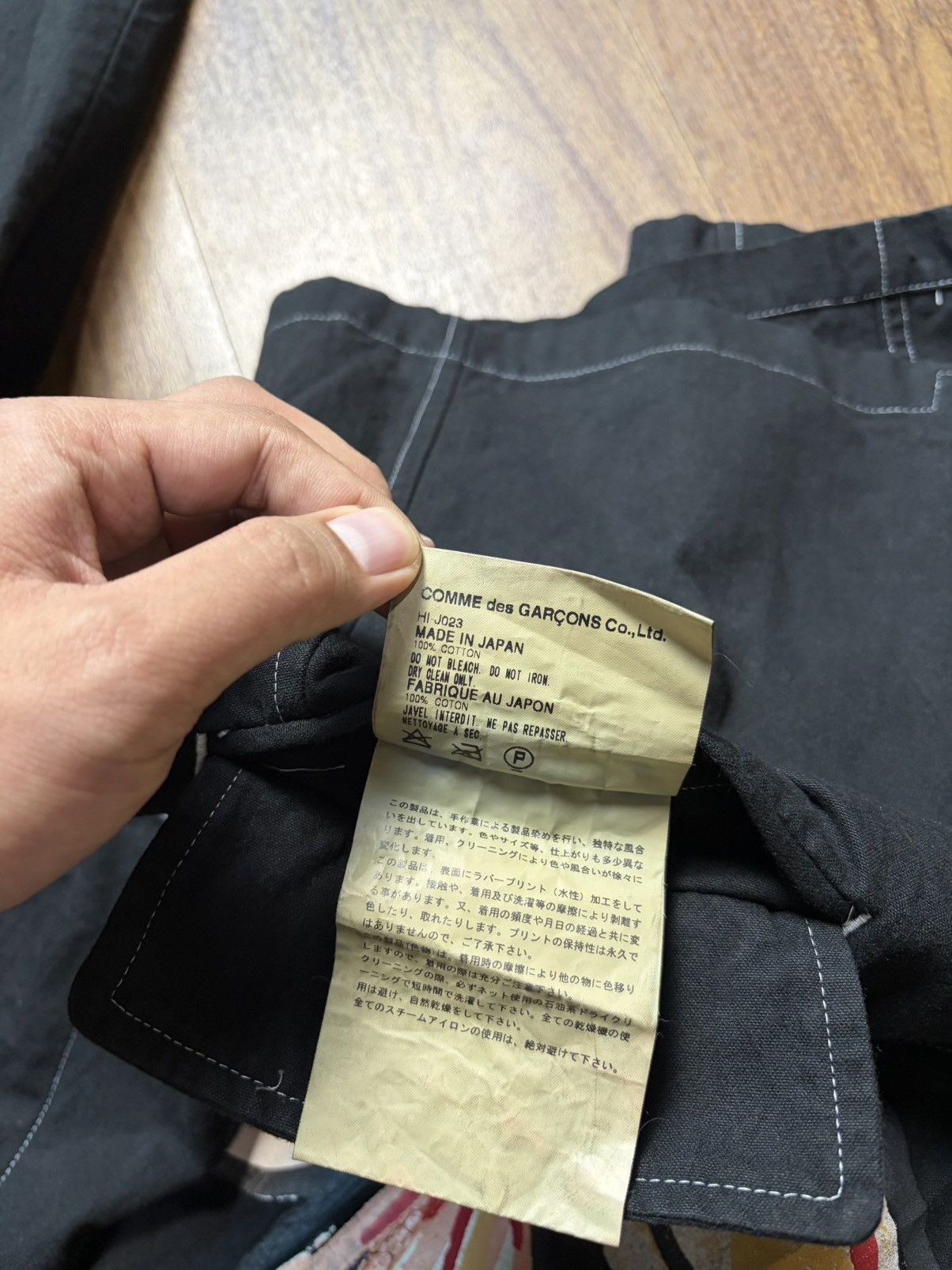 Comme des Garcons Homme FREE TAX! AD2002 Painted Flower Reversible Blazer Jacket Size US M / EU 48-50 / 2 - 14 Thumbnail