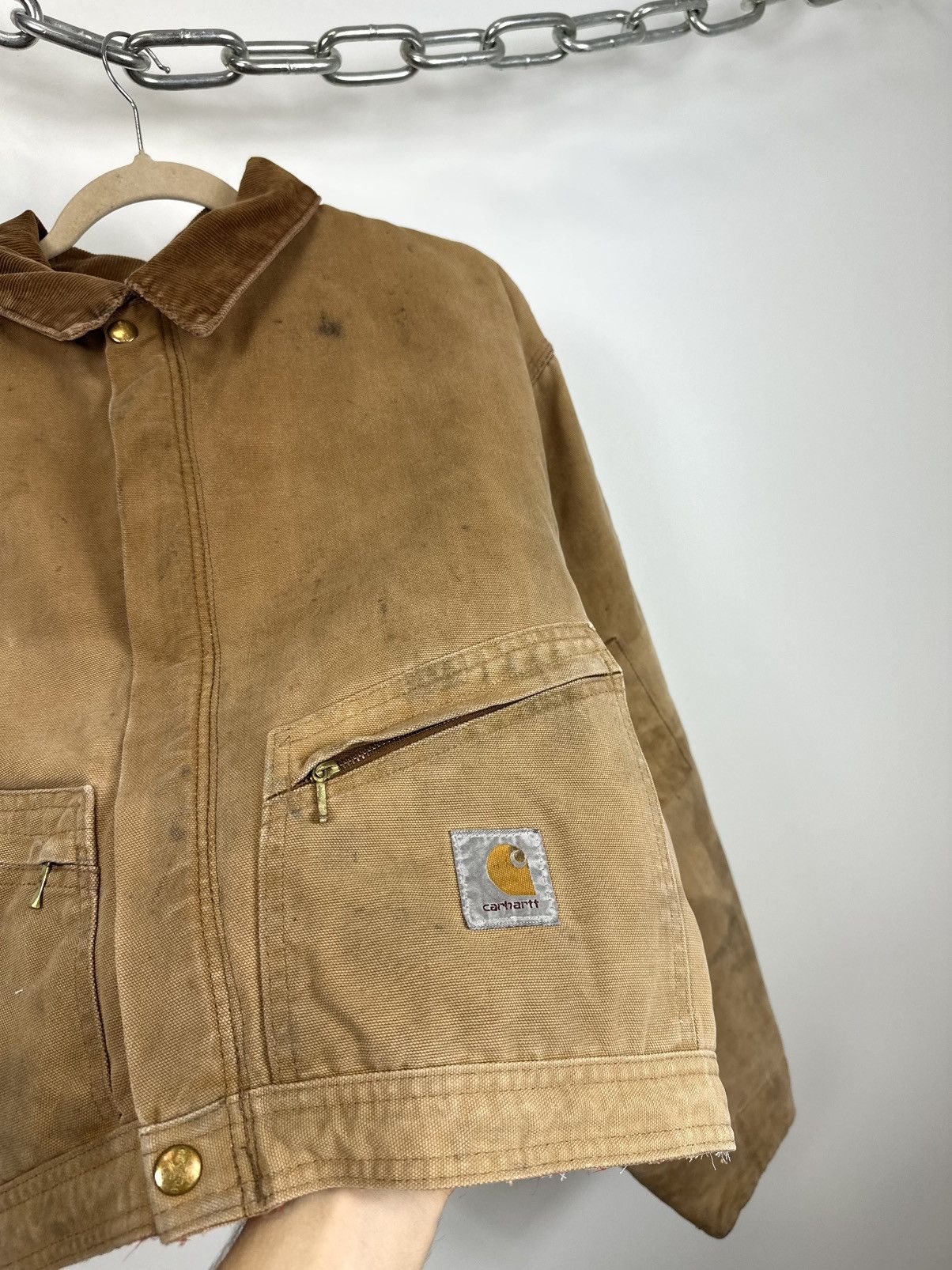 Carhartt Vintage 80s Carhartt USA Cropped Boxy Distressed Rare Jacket Size US M / EU 48-50 / 2 - 4 Thumbnail