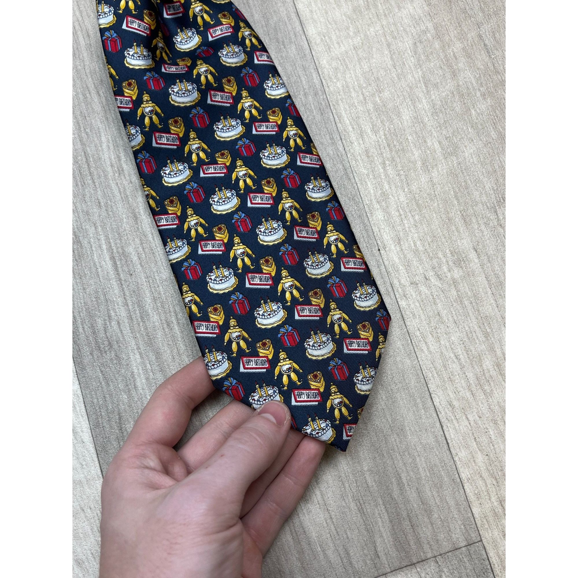 Chopard Chopard Geneve Happy Birthday Silk Tie (Y0143) Size ONE SIZE - 2 Thumbnail