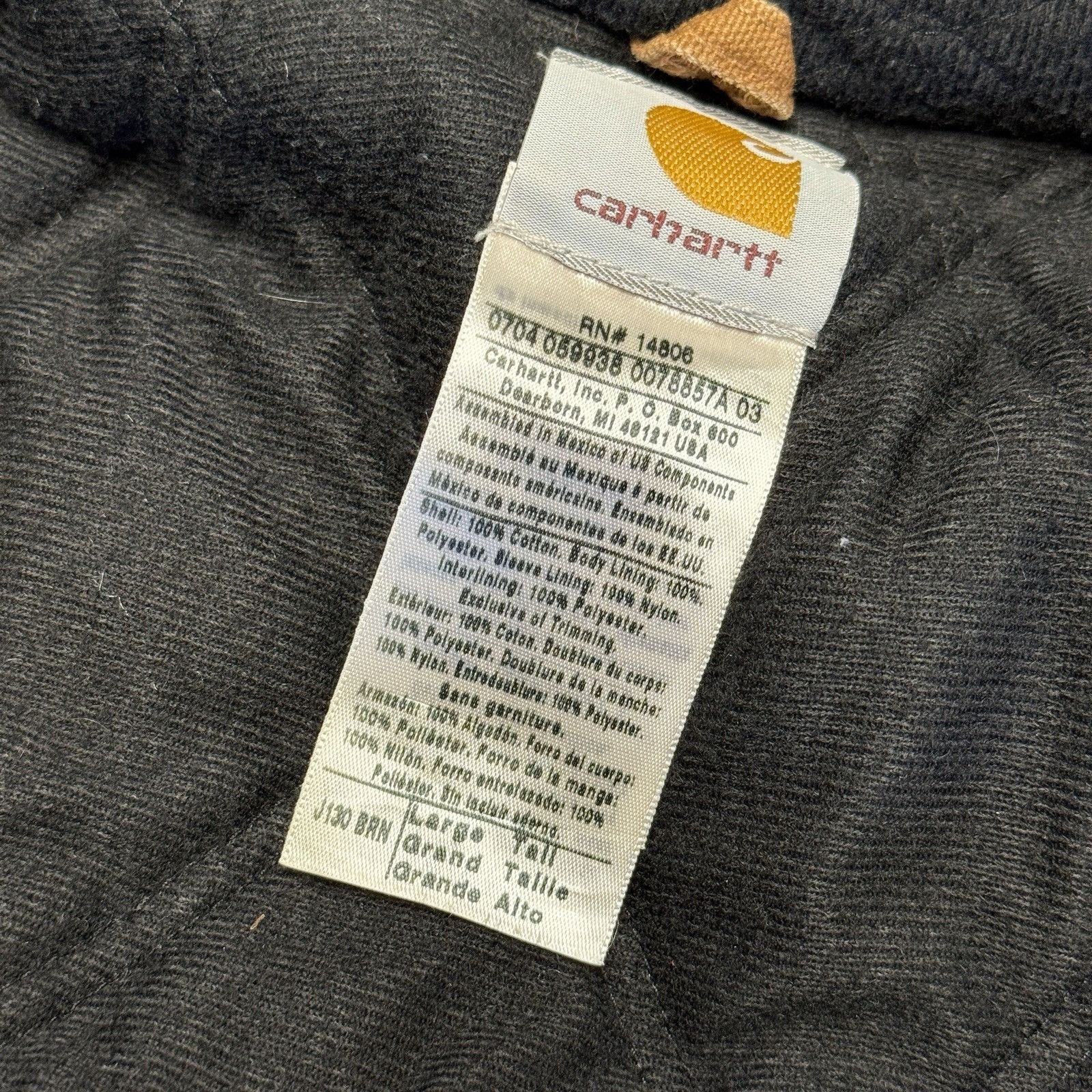 Carhartt Vintage Carhartt J130 Jacket Mens Large Tall Brown Lined Wor Size US L / EU 52-54 / 3 - 8 Thumbnail