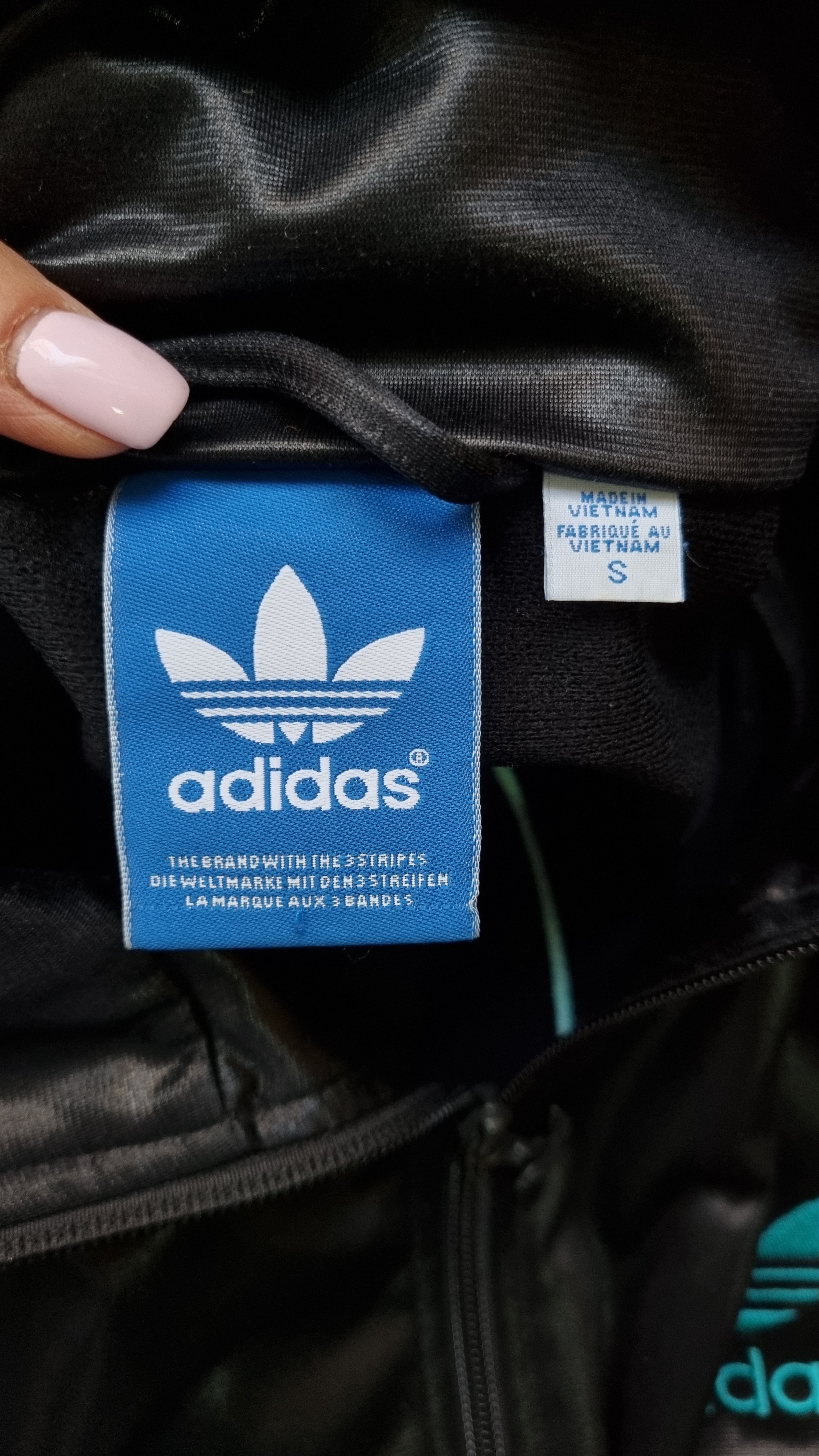 Adidas × Vintage 90s Adidas Contrast Spellout Big Logo Vintage Track Top Size US S / EU 44-46 / 1 - 18 Thumbnail