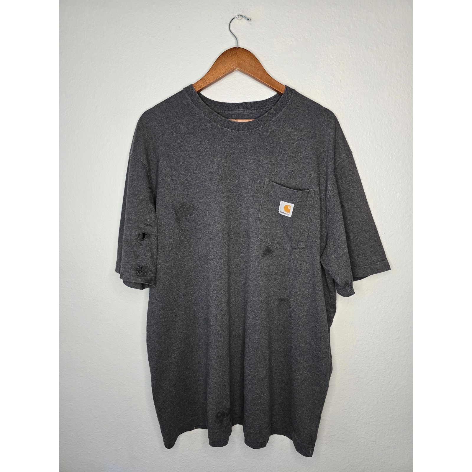 Carhartt Carhartt Shirt Men's XL Original Fit Gray Distressed Tee Size US XL / EU 56 / 4 - 1 Thumbnail
