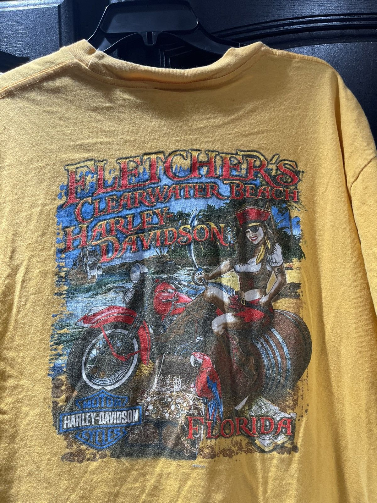 Vintage Harley Davidson T-Shirt Clearwater Beach Florida Size US XL / EU 56 / 4 - 6 Thumbnail