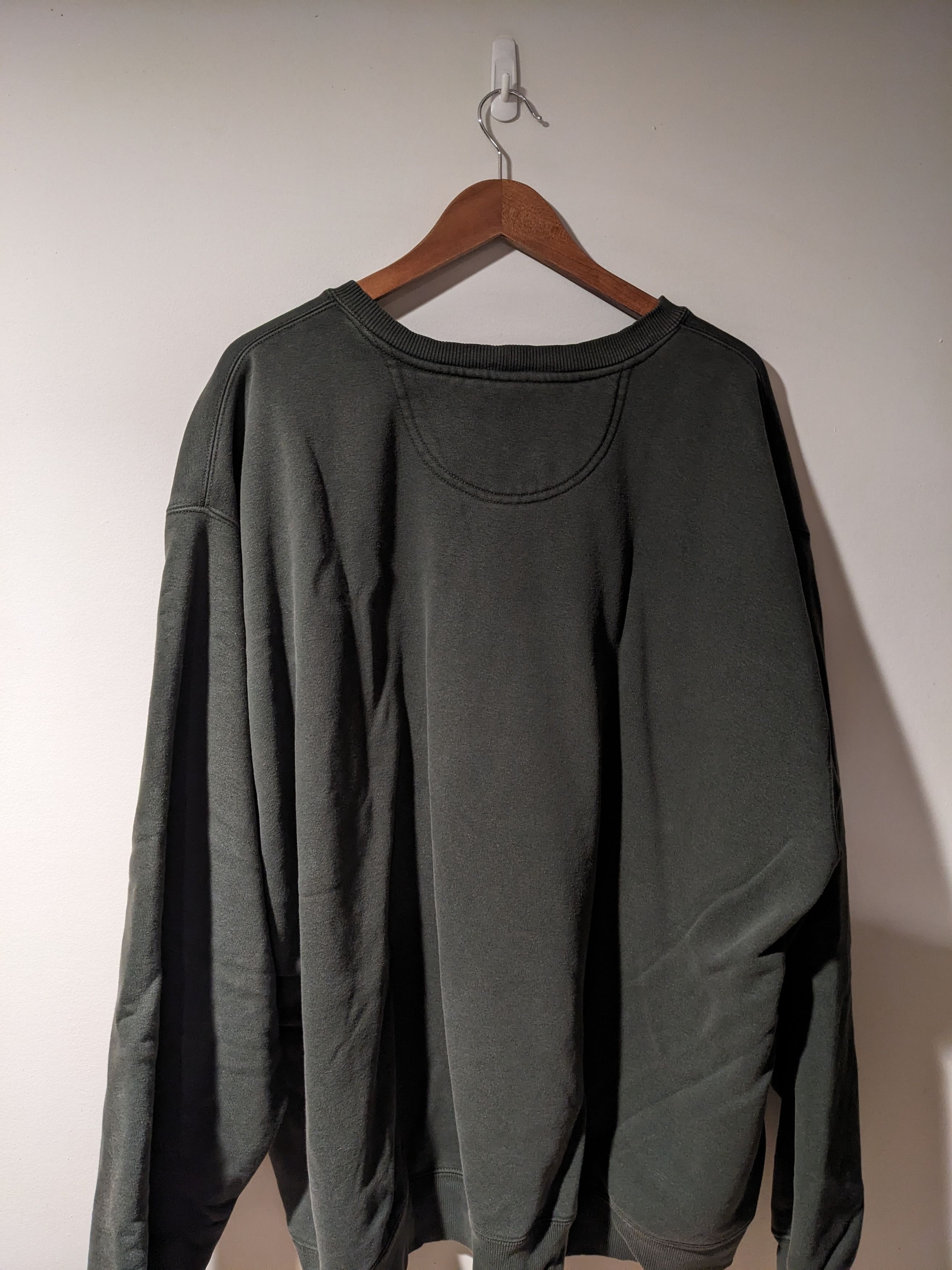 Carhartt × Vintage Vintage 90s Carhartt Essential Green 4X-Large Sweatshirt Size US XXL / EU 58 / 5 - 5 Thumbnail