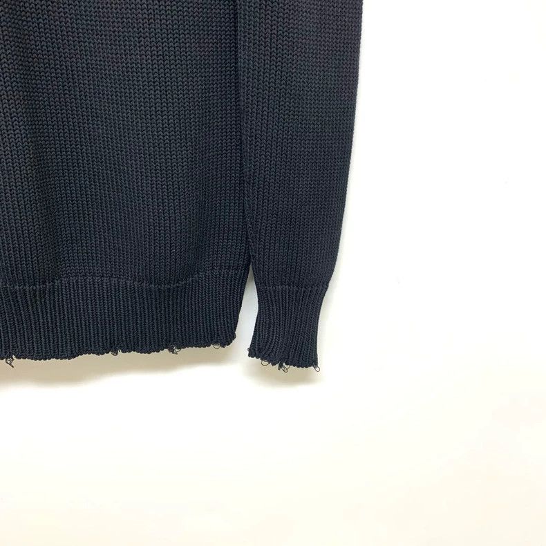 Givenchy Givenchy Black distressed knit sweater, size S, shoulder w Size US S / EU 44-46 / 1 - 4 Thumbnail