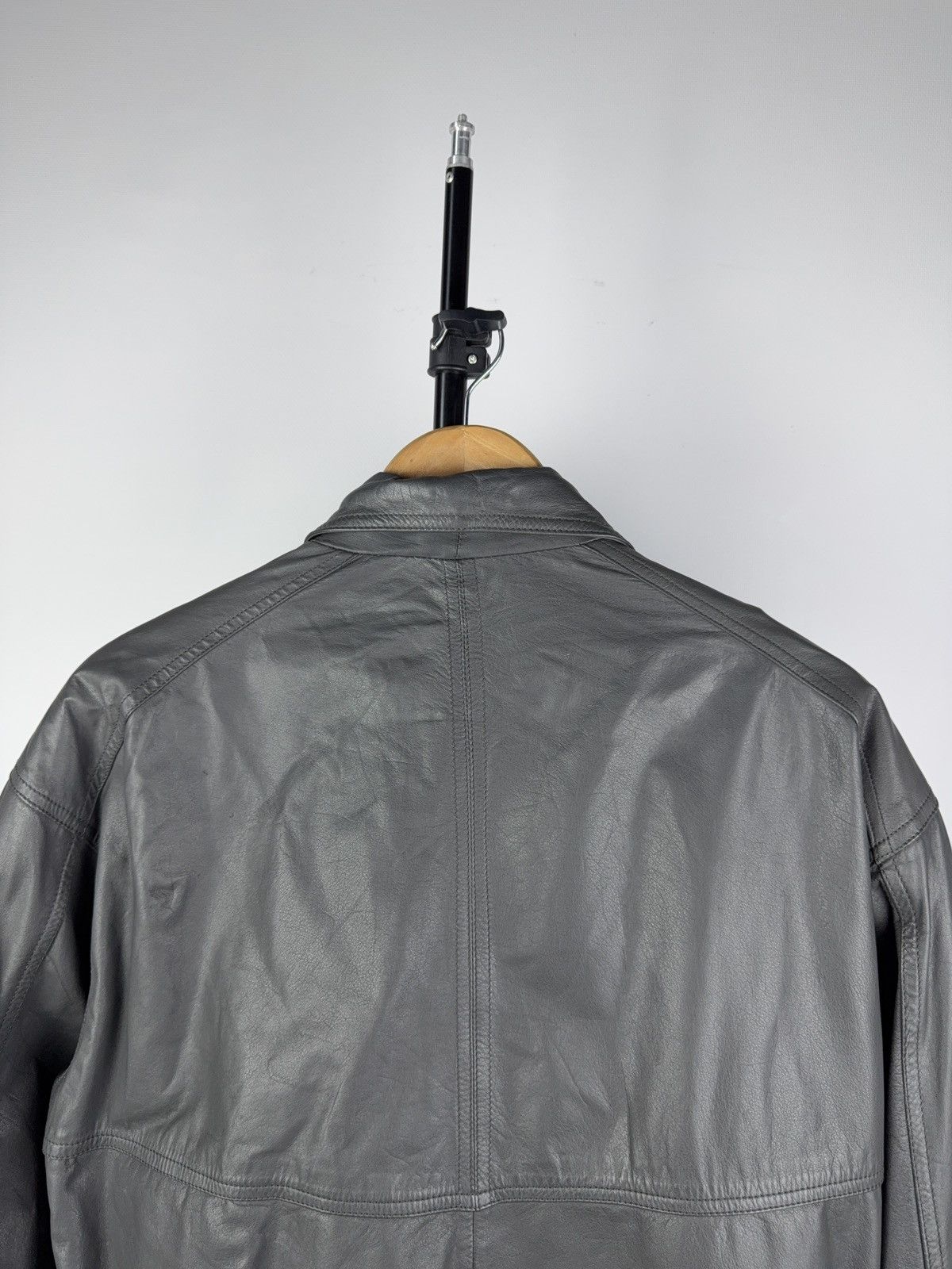 Vintage Vintage 90s Avant Garde Leather Leonardo Biker MOTO Jacket Size US M / EU 48-50 / 2 - 10 Thumbnail