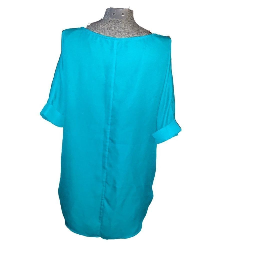 Women's Rw&Co. Top Xs Teal in Blue, Women's — image 2 of 6