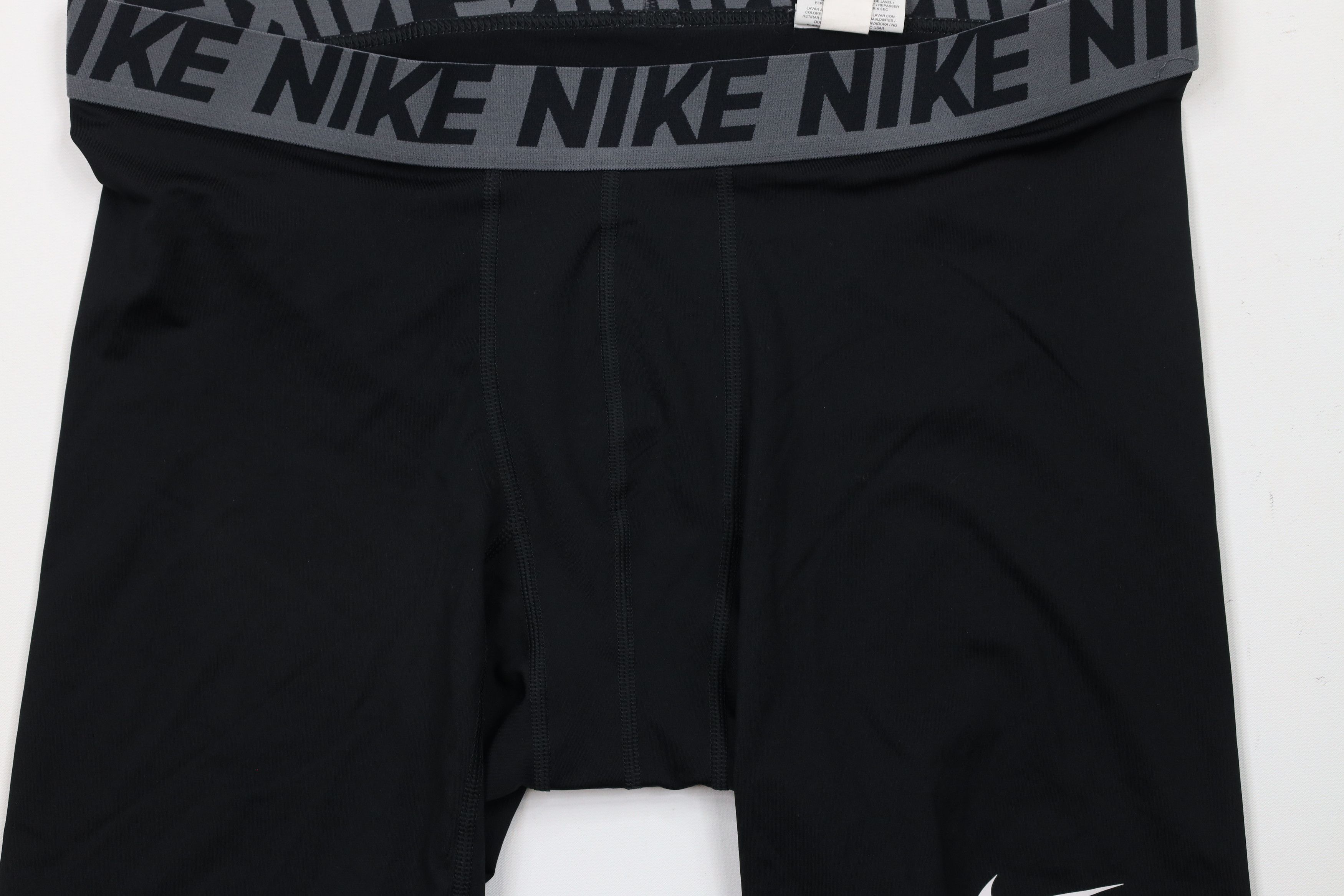 Nike × Vintage Nike Spandex Training Gym Running Half Tights Shorts Black Size US 40 / EU 56 - 3 Thumbnail