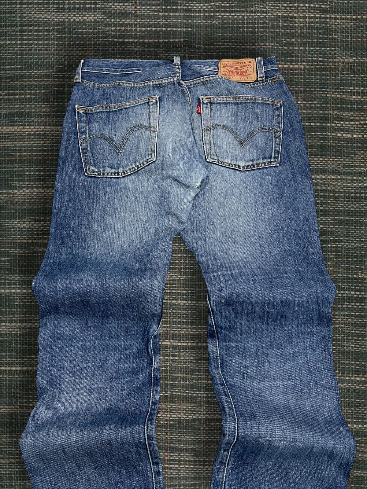 Levi's Vintage Clothing Vintage Original Levis 501 Designer Distressed Blue Denim Size US 31 - 11 Thumbnail