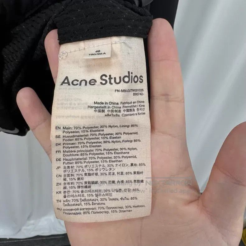Acne Studios Acne Studios 25ss reflective stripe letter zipper jacket Size US S / EU 44-46 / 1 - 7 Thumbnail