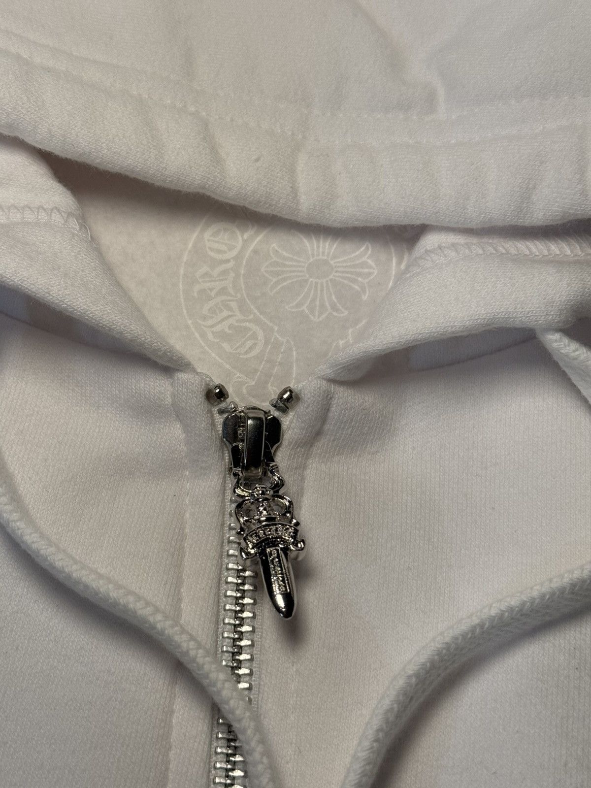 Chrome Hearts Chrome Hearts Zip Hoodie White Blue SZ Large Authentic FW25 Size US L / EU 52-54 / 3 - 4 Thumbnail