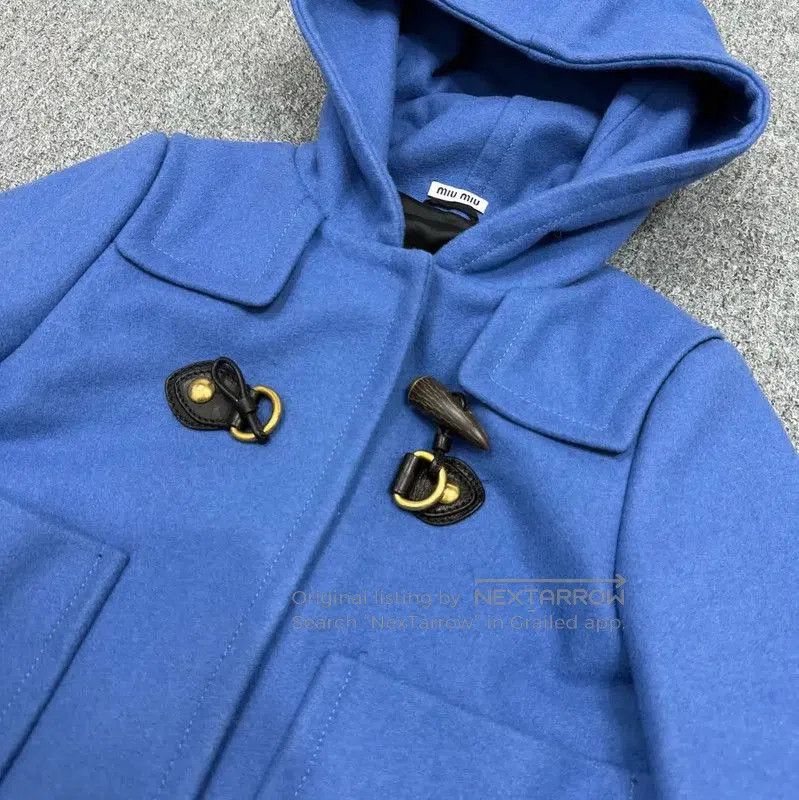 Miu Miu Miu Miu Light Blue Cotton Blend Women's Jacket . Size XS / US 0-2 / IT 36-38 - 3 Thumbnail