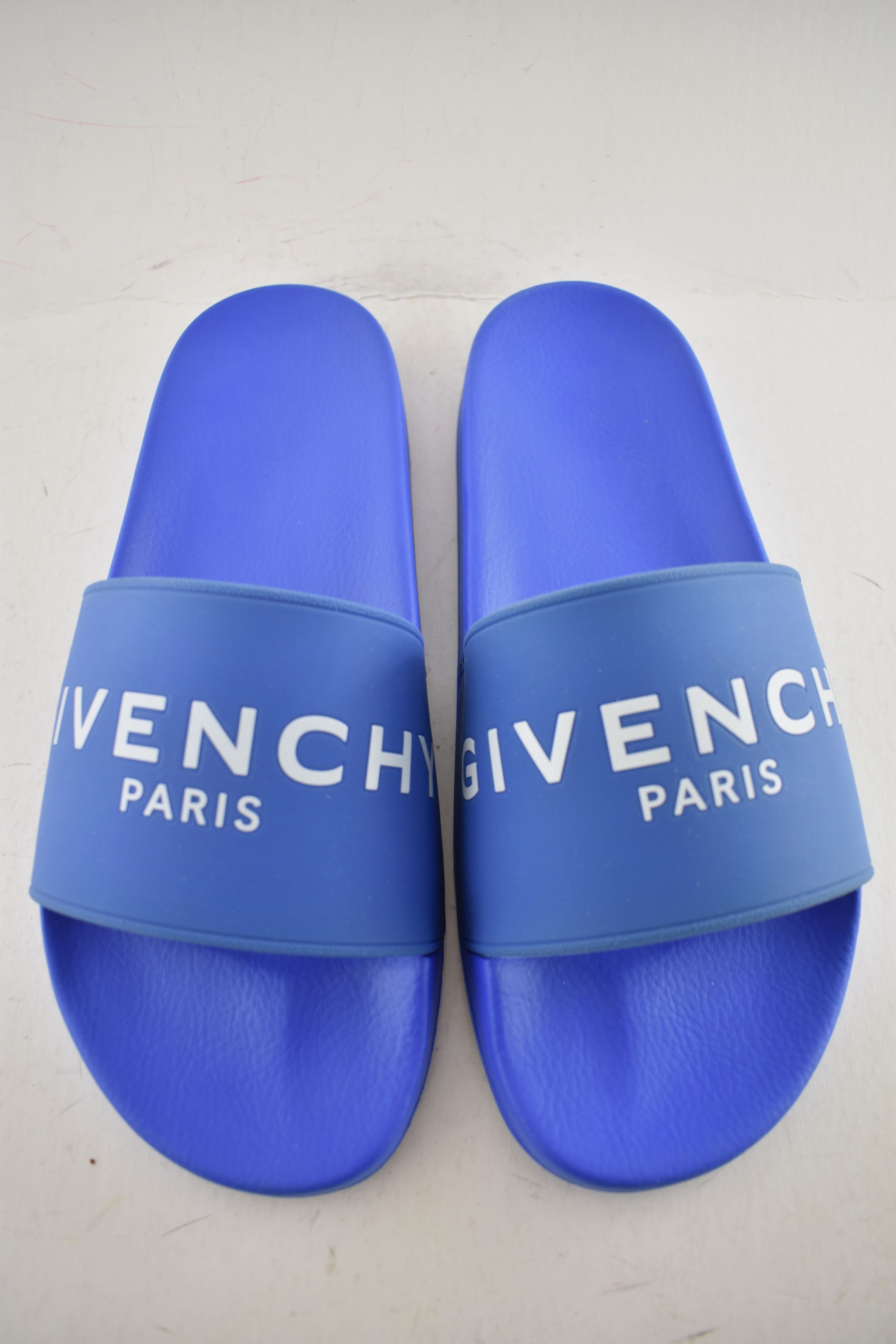 Givenchy Paris White Logo Rubber Pool Slide Sandal Flip Flop 44 11 Size US 11 / EU 44 - 5 Thumbnail
