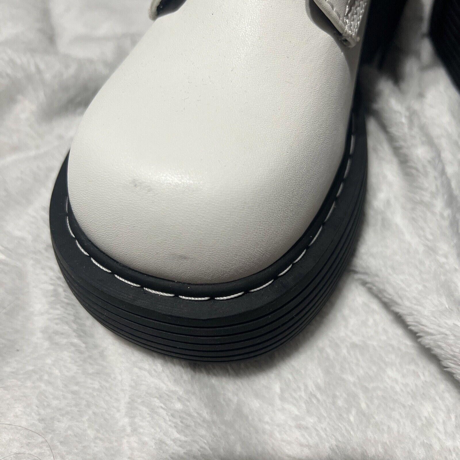 Designer Sz 6 Black & White Mismatched Combat Boots Dolls Kill Shoes Size US 6 / IT 36 - 6 Thumbnail