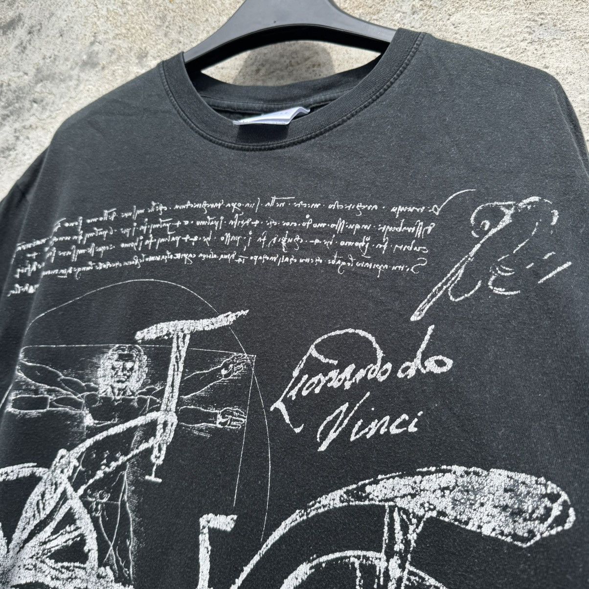 Japanese Brand Vintage Leonardo da Vinci Printed Tshirt Art Hoe 00s Washed Size US S / EU 44-46 / 1 - 4 Thumbnail