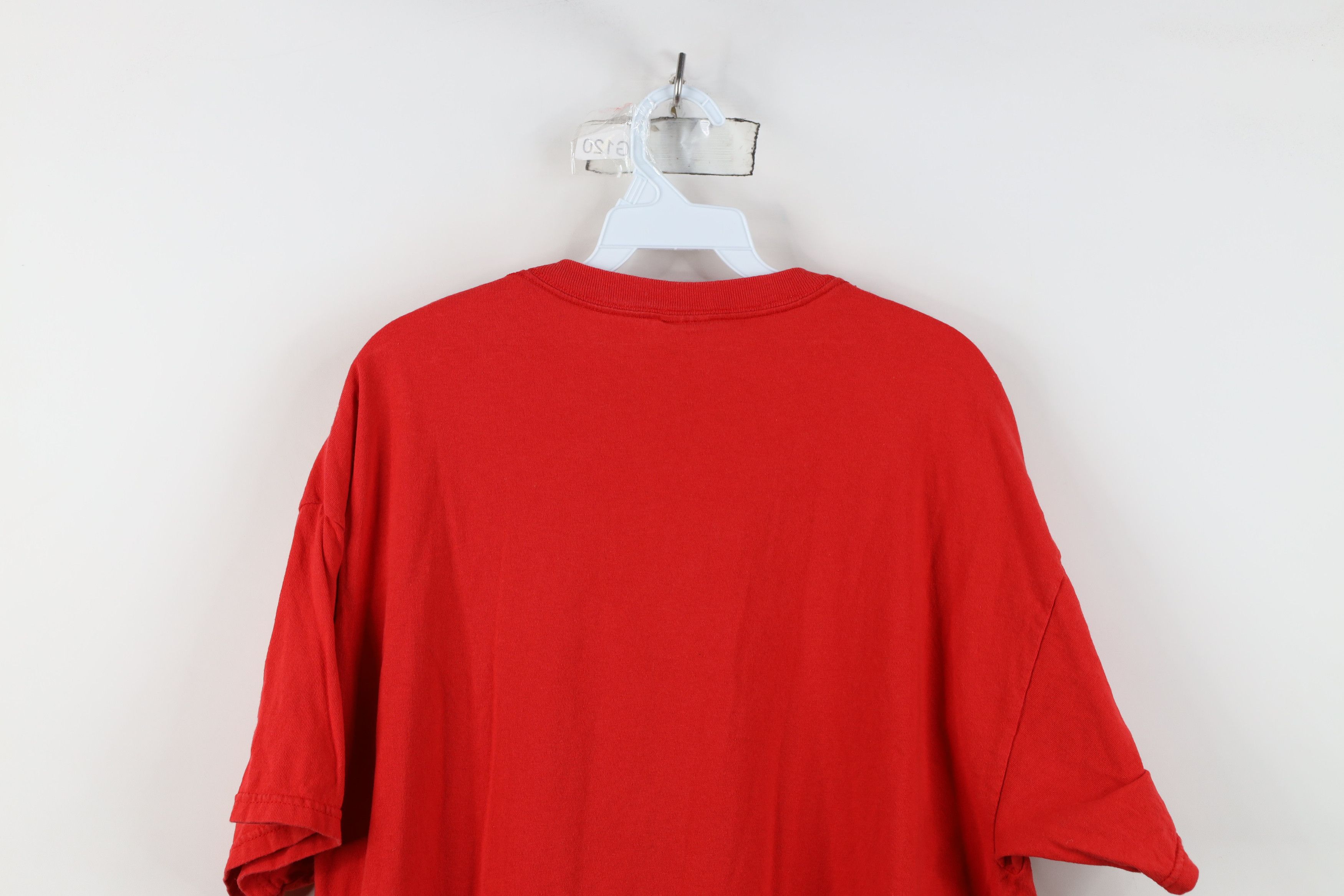 Vintage Vintage Spell Out Ohio State University T-Shirt Red Cotton Size US XL / EU 56 / 4 - 13 Thumbnail