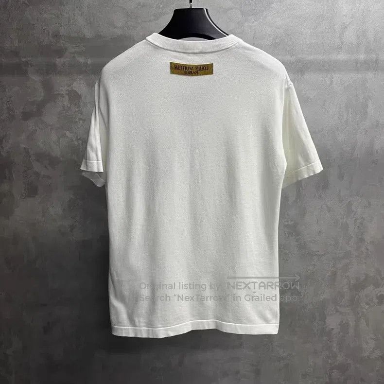 Louis Vuitton Louis Vuitton White caricature intarsia crewneck short sle Size US S / EU 44-46 / 1 - 5 Thumbnail