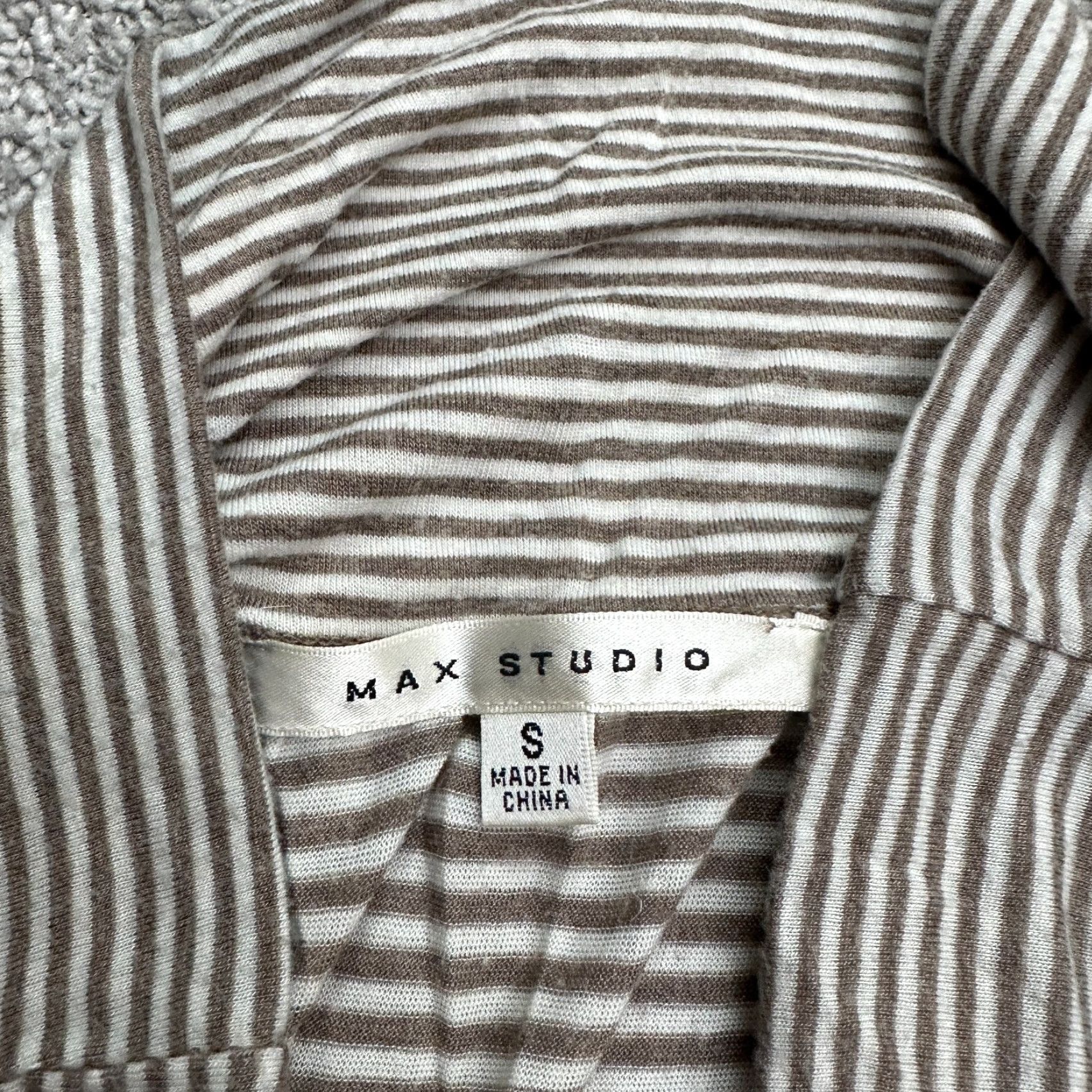 Vintage Max Studio Maxi Dress Women S Brown Striped Strapless Knit Long Casual Size S / US 4 / IT 40 - 4 Thumbnail