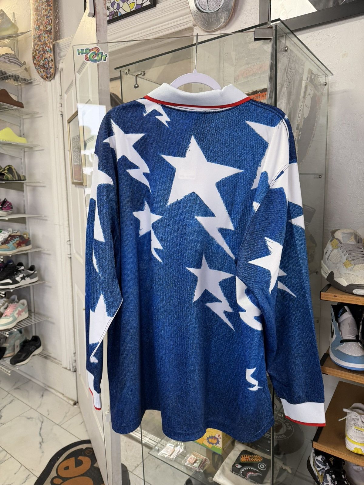 Bape Bape X Adidas Soccer Jersey Size US XXL / EU 58 / 5 - 2 Thumbnail