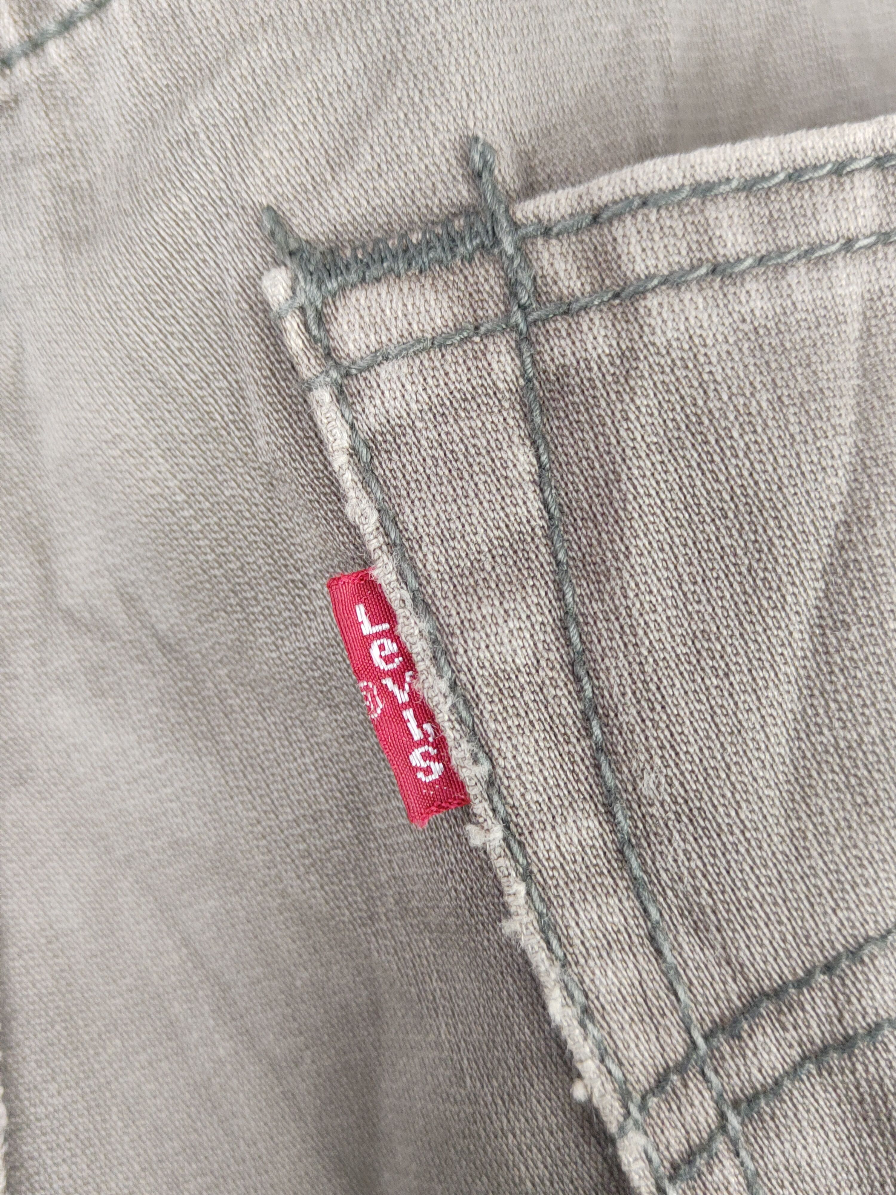 Japanese Brand 702 Levi's Olive Faded vintage ripped cargo Pants #S1433 Size US 36 / EU 52 - 11 Thumbnail