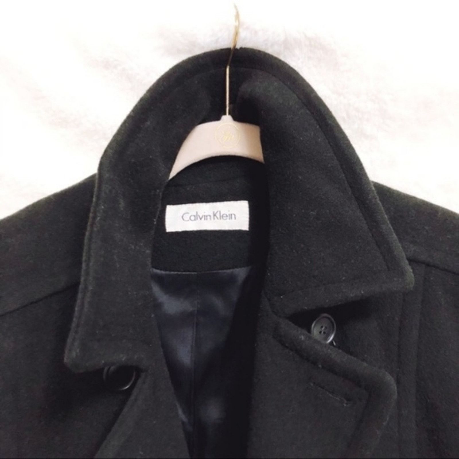 Calvin Klein Calvin Klein Women Merino Wool Black Jacket Size S / US 4 / IT 40 - 5 Thumbnail