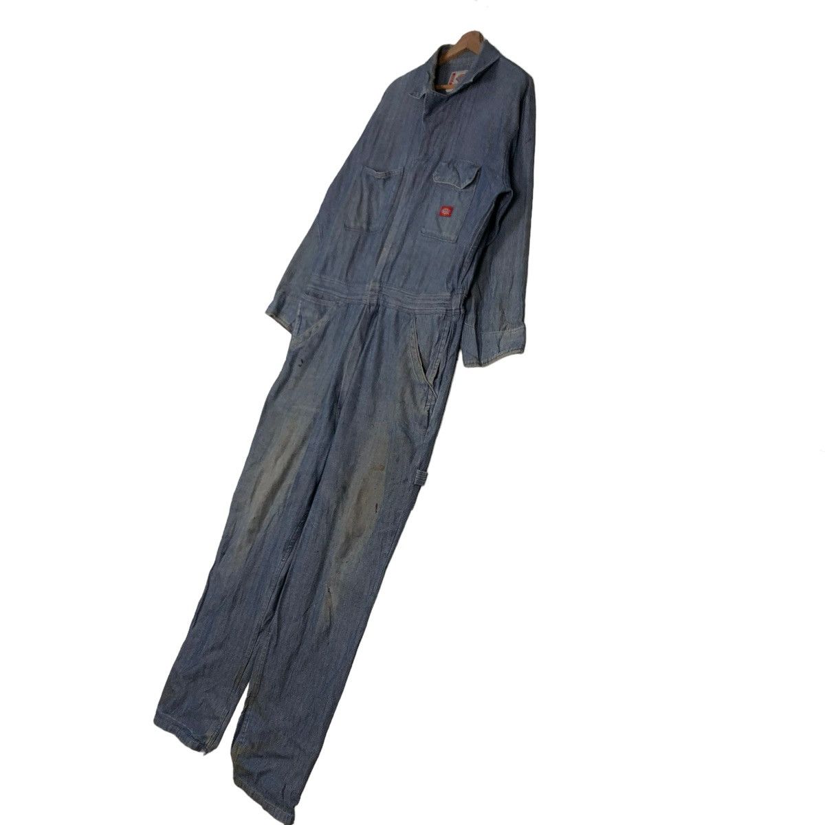 Japanese Brand 🔥VINTAGE A LEGEND IN WORK DICKIES HBT DESIGN WORK COVERALL Size US 40 / EU 56 - 2 Thumbnail