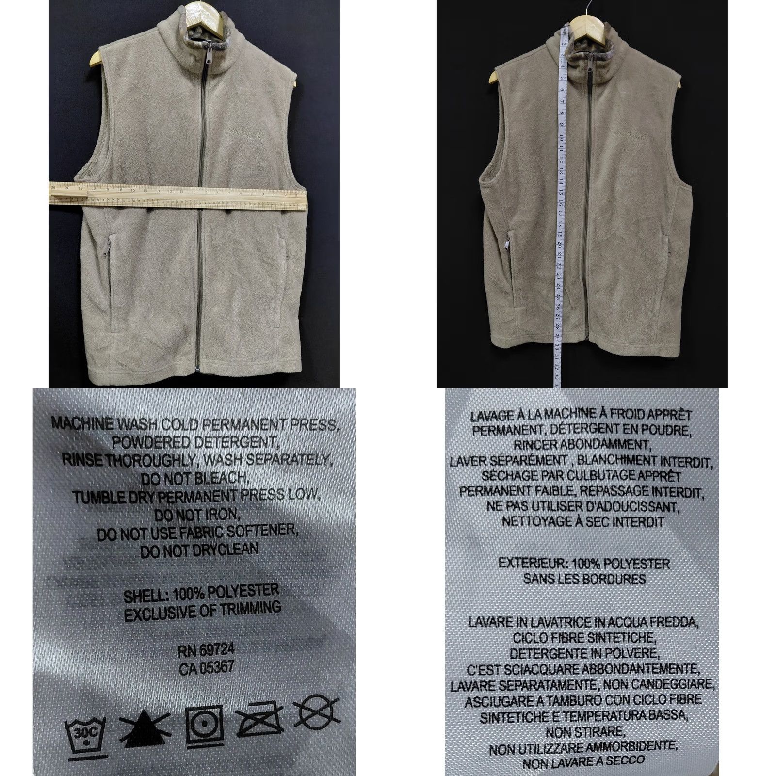 Vintage Columbia PHG Fleece Vest Gray Solid Size M Mens Size US M / EU 48-50 / 2 - 8 Thumbnail