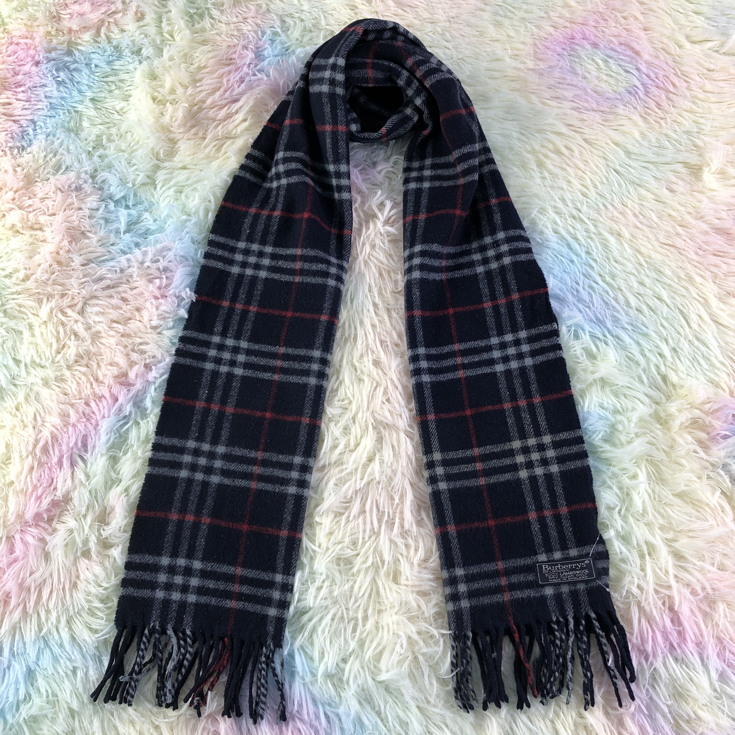 Burberry × Vintage Burberry Scarf / Muffler / Neckwear - KM501 Size ONE SIZE - 1 Thumbnail