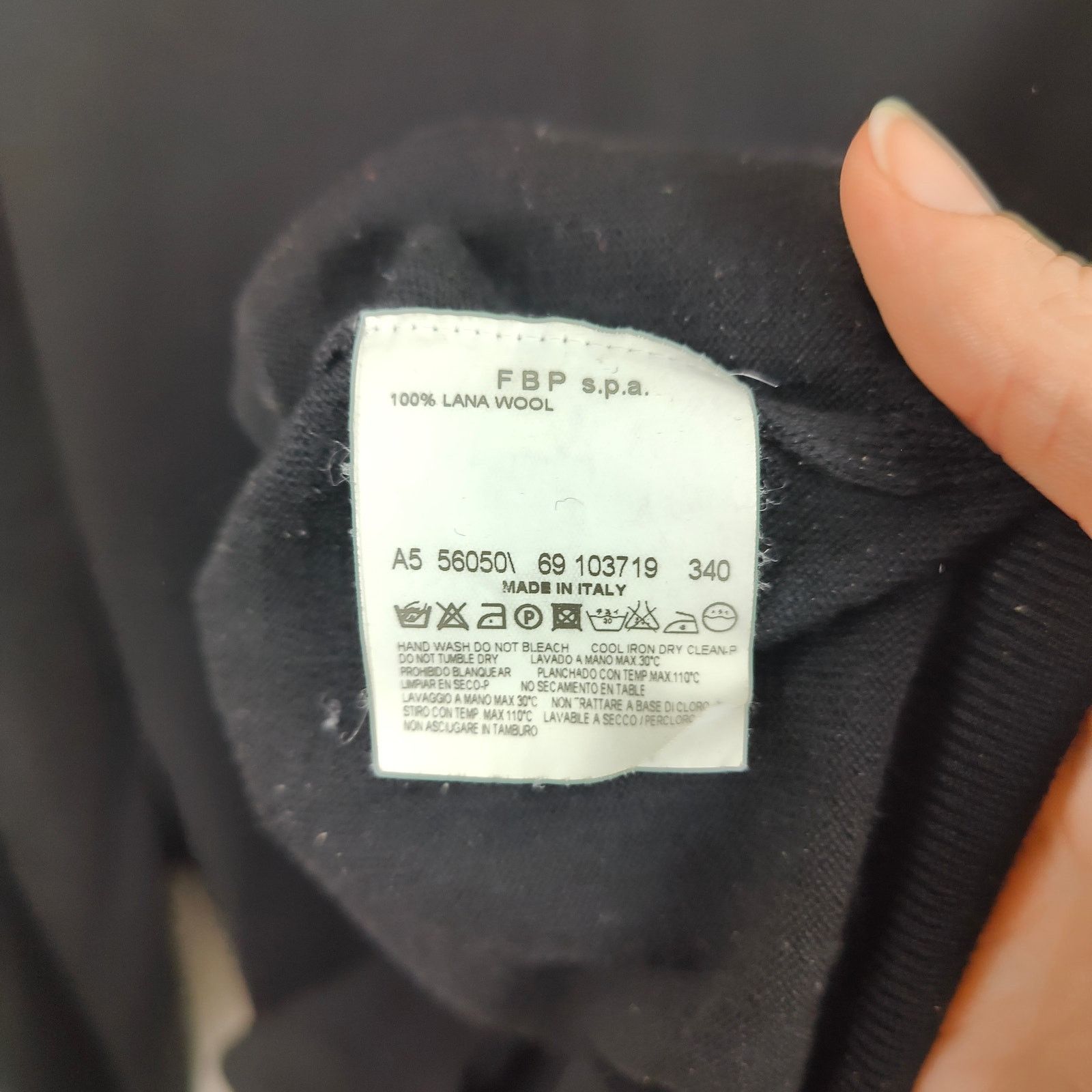 Avon Celli Avon Celli 1/4 Zip 100% Wool Sweater Mens Large Black Size US L / EU 52-54 / 3 - 6 Thumbnail