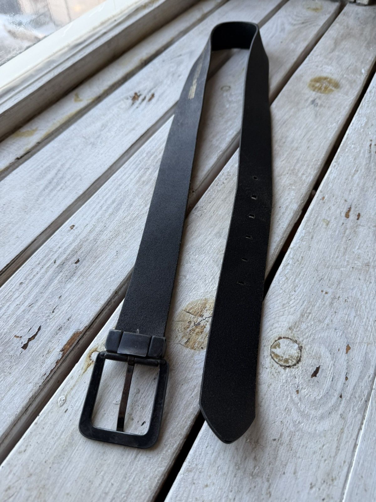Diesel × Vintage Vintage DIESEL COWBOY metal logo Leather Belt Avant Garde Size ONE SIZE - 2 Thumbnail