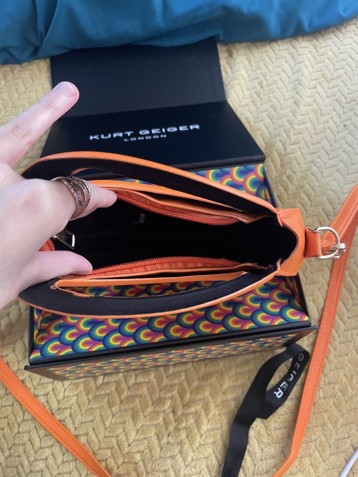 Kurt Geiger Orange Kurt Geiger cross body bag Size ONE SIZE - 3 Thumbnail