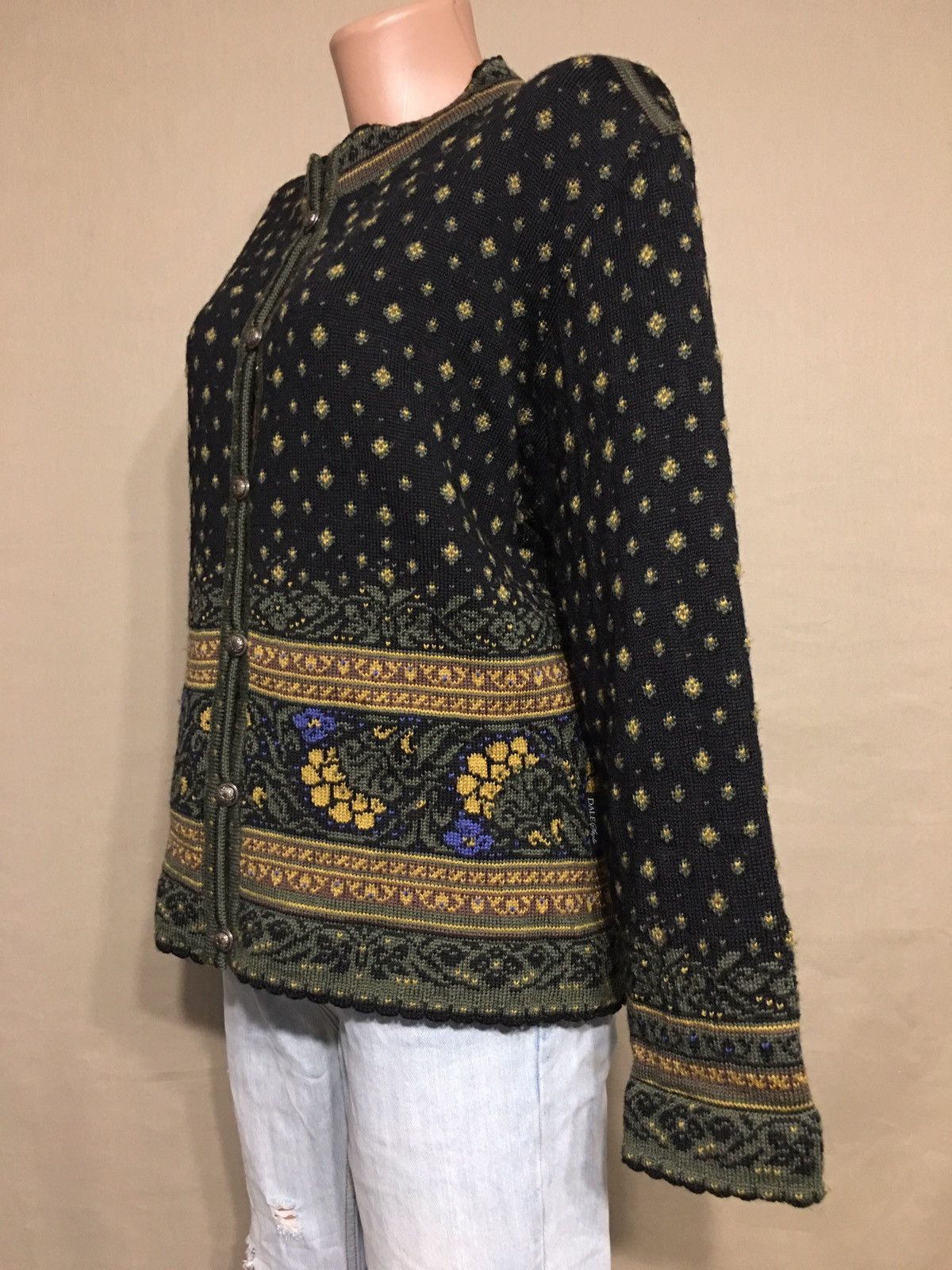 Dale Of Norway Dale of Norway Pure New Wool Knit Cardigan Sweater Size XL Size XL / US 12-14 / IT 48-50 - 2 Thumbnail