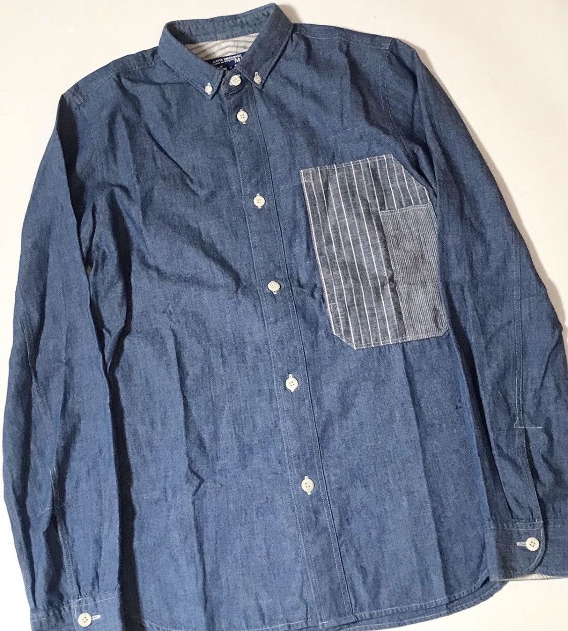 Junya Watanabe Vintage junya watanabe man cdg chambray button down Size US S / EU 44-46 / 1 - 4 Thumbnail