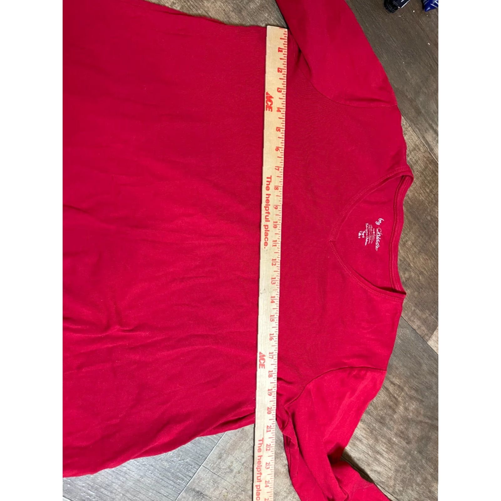 Vintage CHICO'S Shirt Top Womens Size 3 Red Blouse Shirt Womens Size 3 Red Blouse CHICO'S Blouse Red Womens 3 Size XS / US 0-2 / IT 36-38 - 3 Thumbnail