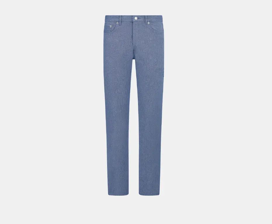image of Dior O1W1Db10324 Slim-Fit Jeans In Blue, Men's (Size 29)
